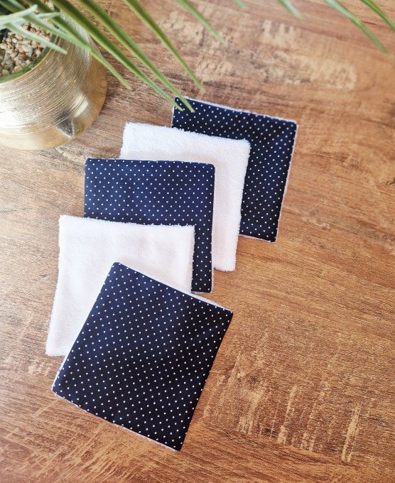 5 Lingettes démaquillantes Petit pois 