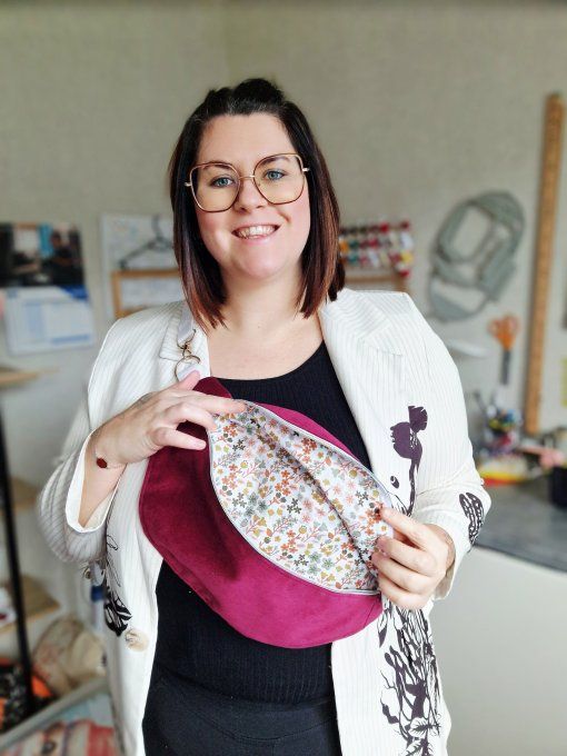 Sac Banane Petite Fleurs Rose 