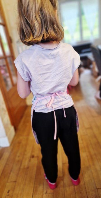 Tablier Enfant Biche Rose