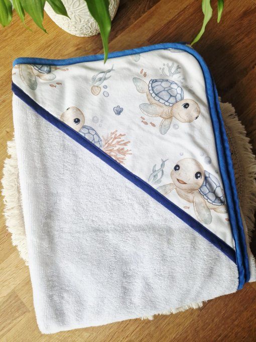 Ensemble cape de bain Bébés tortues