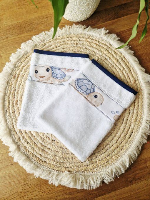 Ensemble cape de bain Bébés tortues