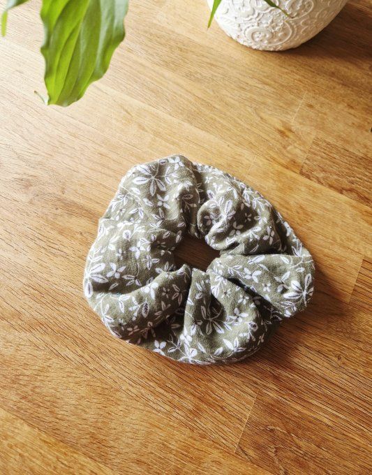 Chouchou Double Gaze Feuillage Vert Clair - Copie