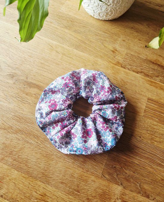 Chouchou Fleuri Violet 