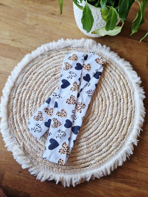 Bandeau Cœur Léopard