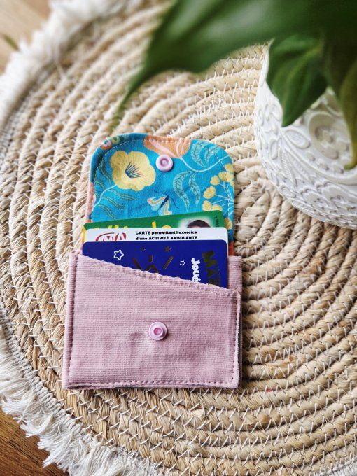 Porte Cartes Rose