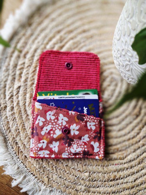 Porte Cartes Fleuri