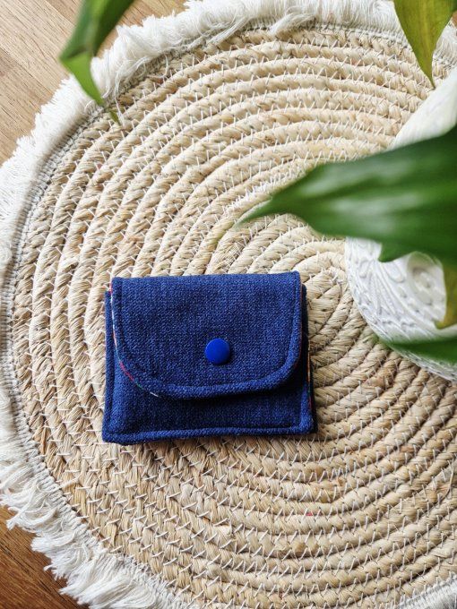 Porte Cartes Crâne fleur or 