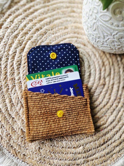 Porte Cartes Petit pois bleu