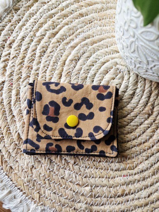 Porte Cartes Léopard