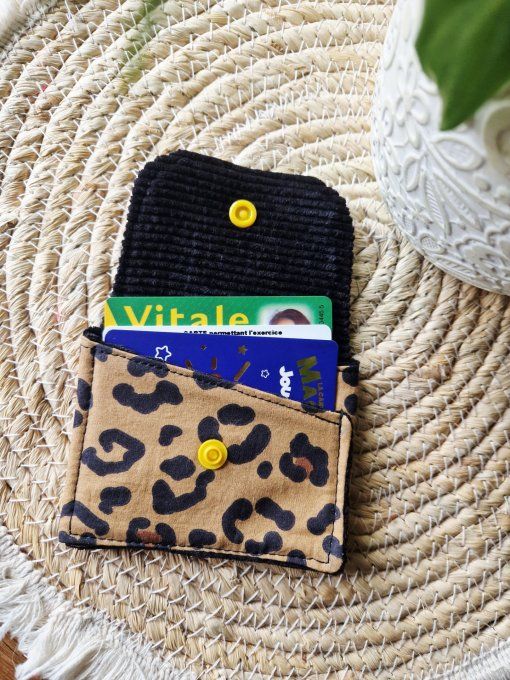 Porte Cartes Léopard